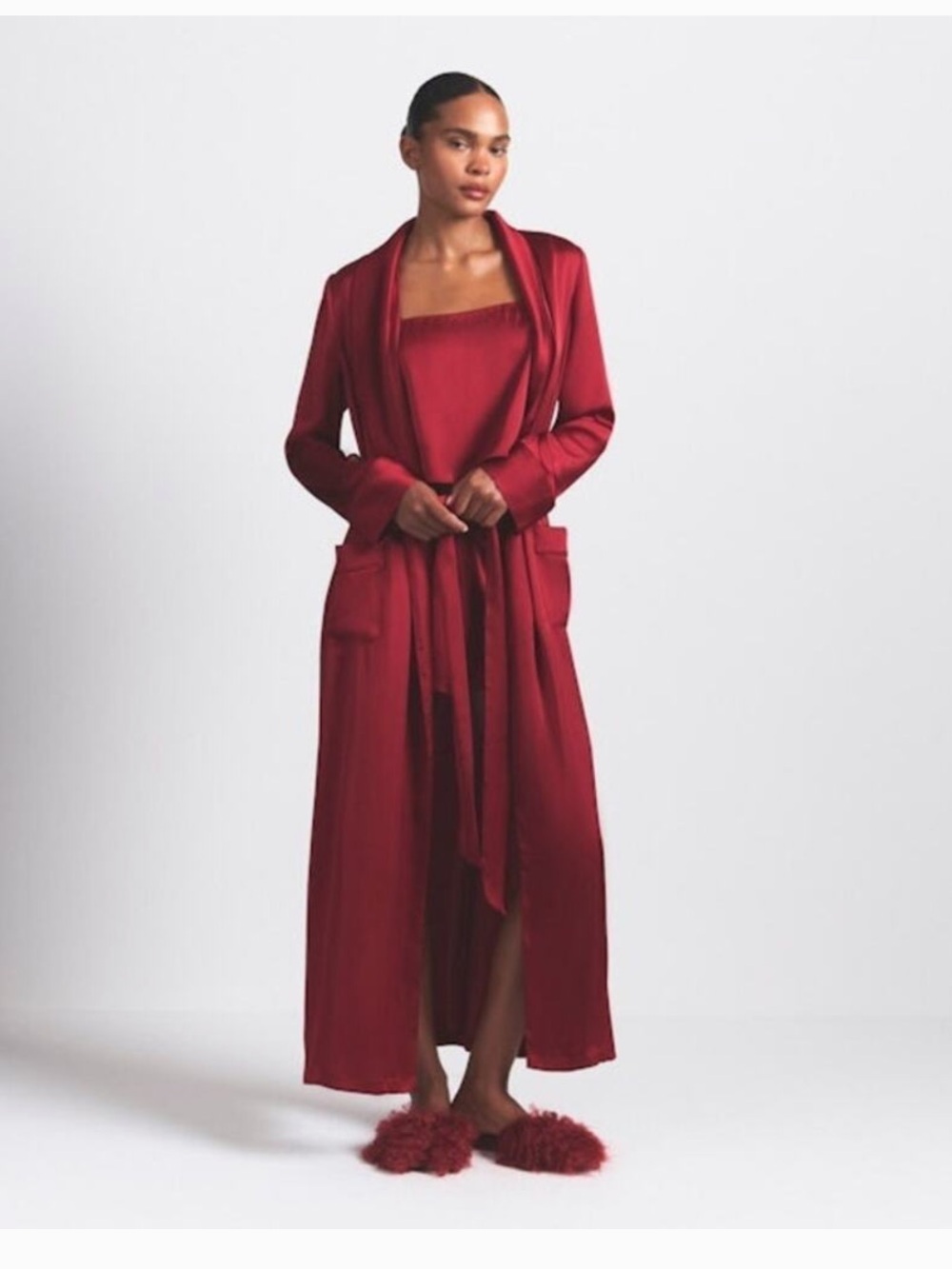 SKIMS Woven Shine Long Robe